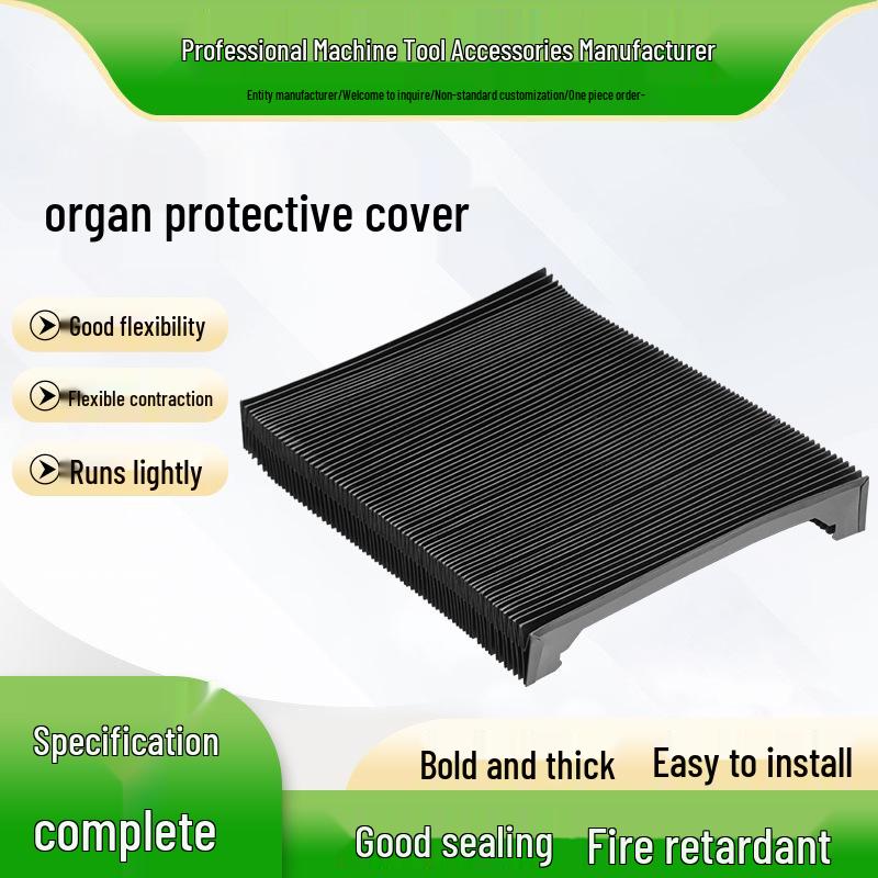 Fire-Retardant High Temperature Resistant Accordion Bellows Protective Cover for Linear Guide Machine Tools