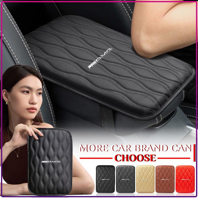 Leather Pad Auto Center Console Arm Rest Non-slip Cover Mats Interior Caps For Mercedes Benz AMG W204 W213 W205 W211 W212 W176 FG2