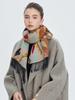Women Retro Print Knitted Scarf Headscarf Elegant Lady Casual Tassel Warm Scarve Mujer Foulard Long Wrap Shawl Winter New
