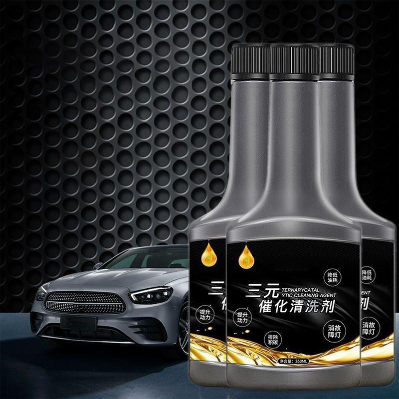 Efficient Car Converter Cleaning Agent 11.8oz Catalytic Cleaner Fluid Auto Carbon Deposits Cleaner Vehicle Accessories