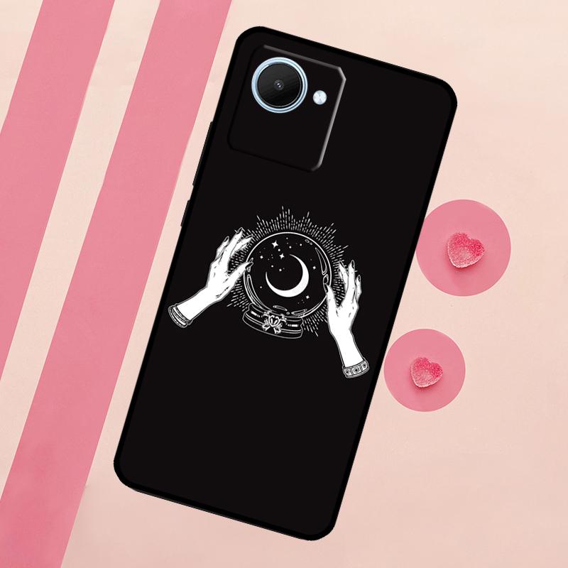 Fortune Telling Moon Stars Hands Art For Realme 15 10 11 12 13 14 Pro Plus C65 C67 C75 C63 C61 C55 C51 C53 C35 GT6 GT7 Pro Case