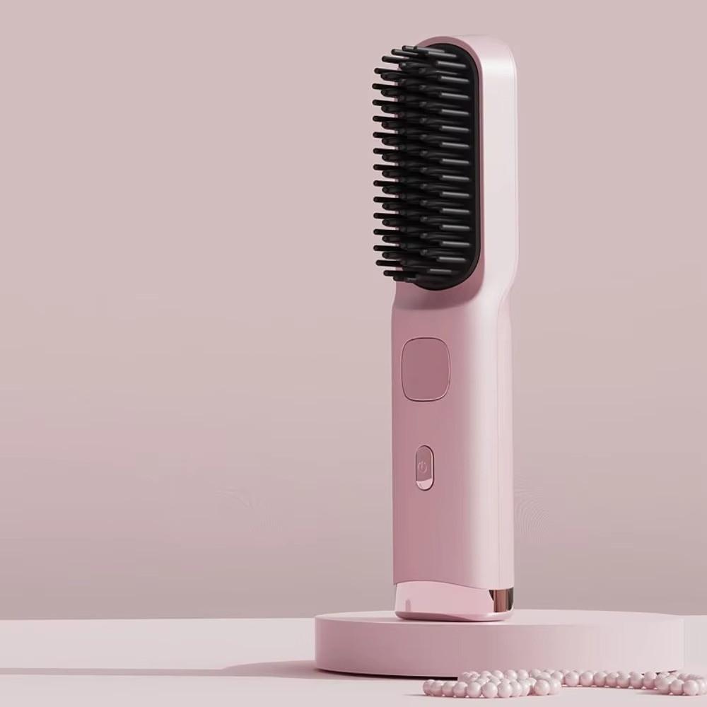 Type-C Rechargeable Straight Hair Comb 140-200C° Wireless Hair Straightener  Home Salon