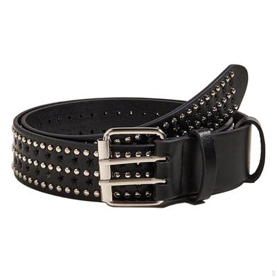 Módní pánské nýtovací pásek Punk Jeans Dekorativní kombinéza Kalhoty Cool Boy Girl Unisex