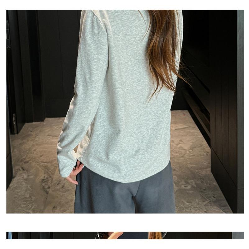 Women S Loose Fit V Neck Long Sleeve T Shirt Casual Lazy Style Top