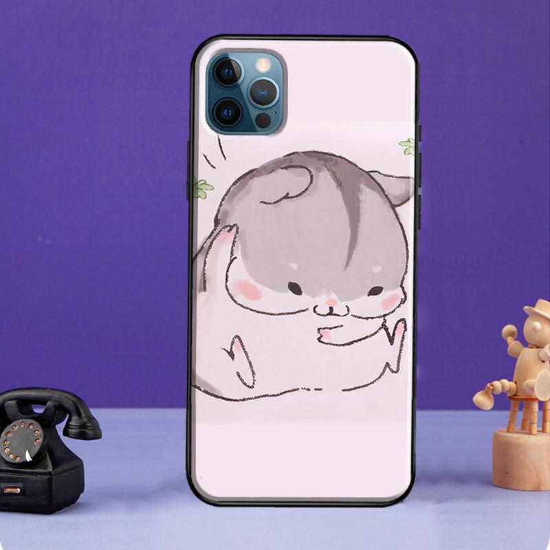 Силиконовый чехол с изображением хомяков для iPhone 13 Mini 11 14 12 Pro Max 7 8 Plus X XR XS Max SE 2020, чехол для телефона iPhone 6 6s