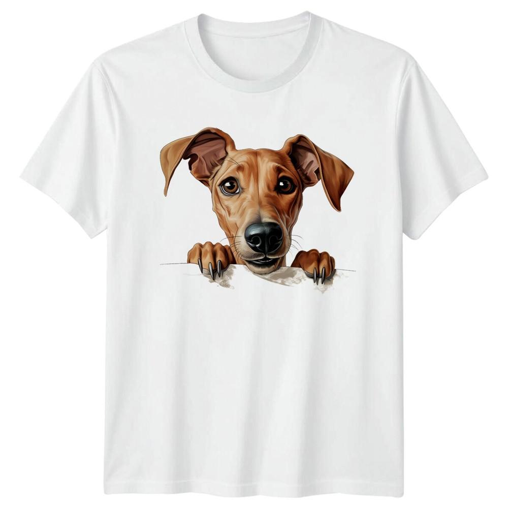 Cute Dog PeekABoo TShirt Animal Lover Tee Pet Dog TShirt S