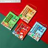 6pcs Christmas Stationery Set Kids Cartoon Pencils Eraser Ruler Memo Pads Pencil Knife Set School Supplies Back To School Gift