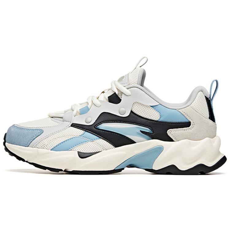 

New Anta Height Increasing Low-Top Running Shoes Men s White Blue Black 912045580-3 42.5