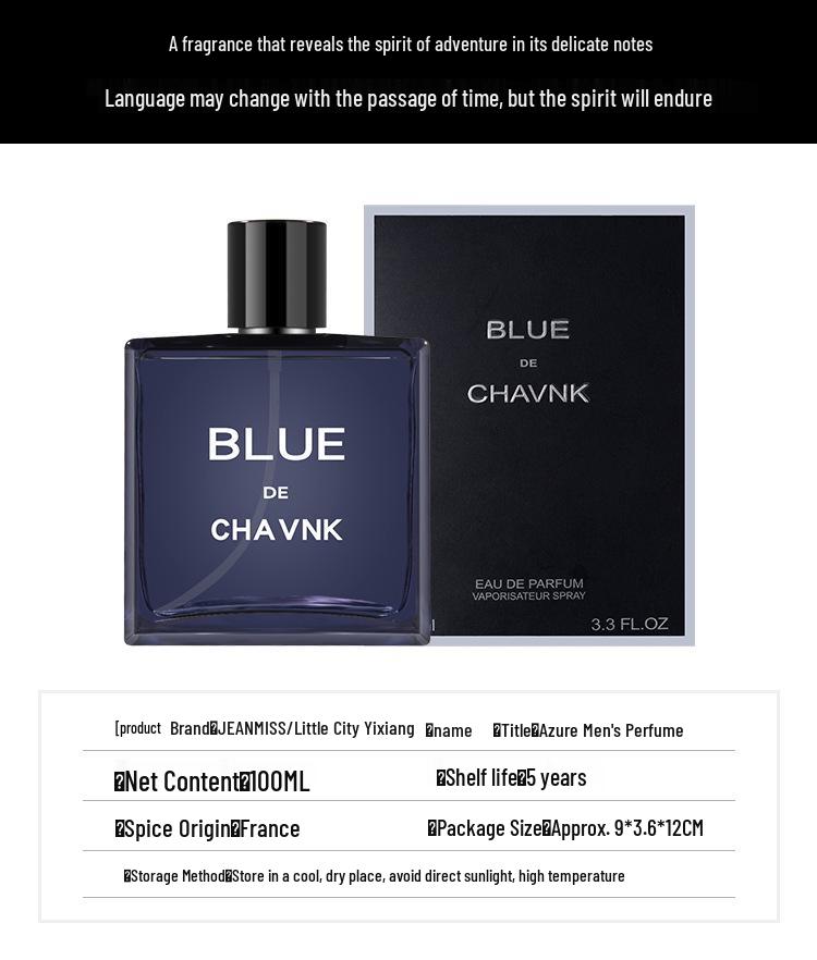 Little City Yika Blue Men's Long-lasting Fresh & Seductive Cologne