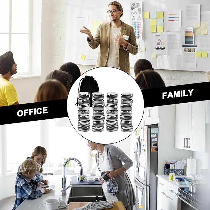 Magnetic Therapy Fridge C Black Lodestone Magnet Multi-functional Magnetic Block Relieve Stress Entertainment