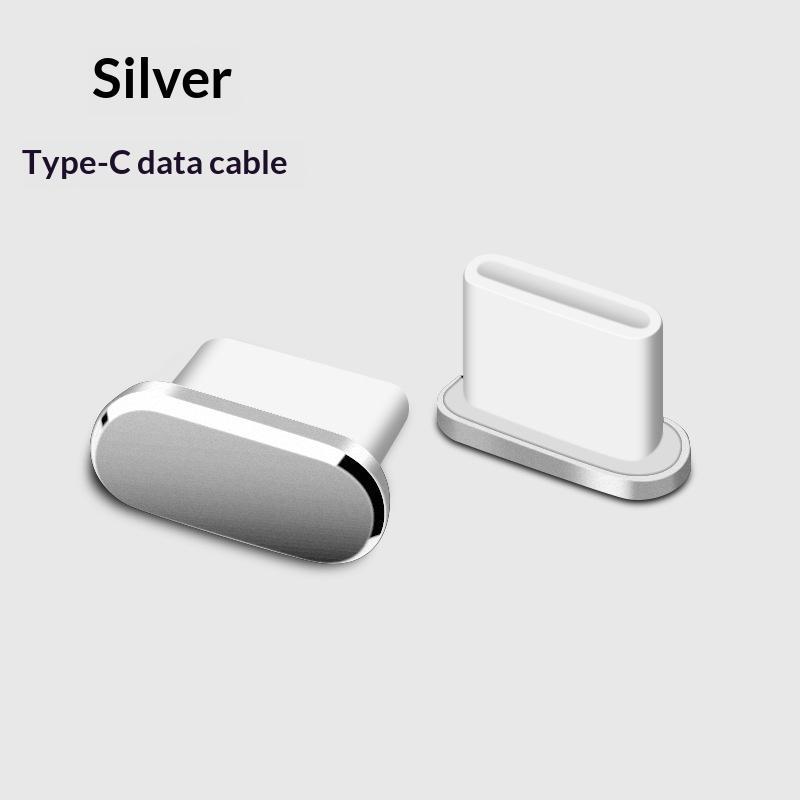 Premium Metal Type C Dust Plugs Anti-Lost Dustproof Port Protectors for All Type C Interface Phones Laptops Tablets A14