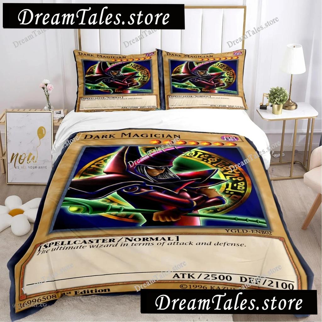 Cartoon Dark Magician Duvet Cover Comforter Fear Bedding Set Soft Quilt Cover And Pillowcases For Teens SingleDoubleQueenKing029
