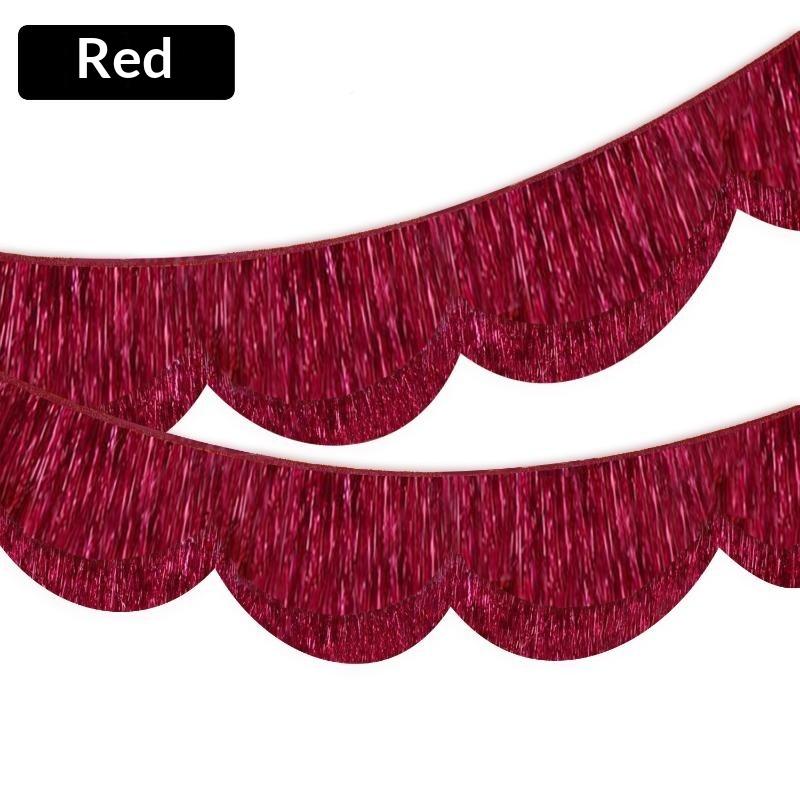 Multicolor Drizzle Garland Encryption Metallic Foil Fringe Thickening Background Ornament Tassel String Party Supplies