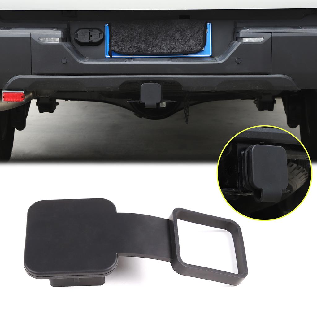 1 Piece Silica Gel Car Plug Cover Trailer Hook Dustproof Plug Square Mouth Protective Cover for Toyota Tundra Pickup 2014-