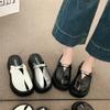 Sandals Platform Slippers Women's Summer Semi-drag Lazy Bag Head Sandals 2025 Boken Shoes Boken New One-pedal Outer Wear