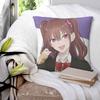 Anime 2.5 Dimensional Seduction Square Pillowcase Cushion Cover Pillow Case Throw Pillow Cover for Home Bedroom Car