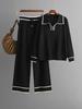 Elegant Women's Sweater Two Piece Sets Autumn Winter New Office Ladies Knitted Jumpers and Pants 2 Pieces Sets Outifits Women