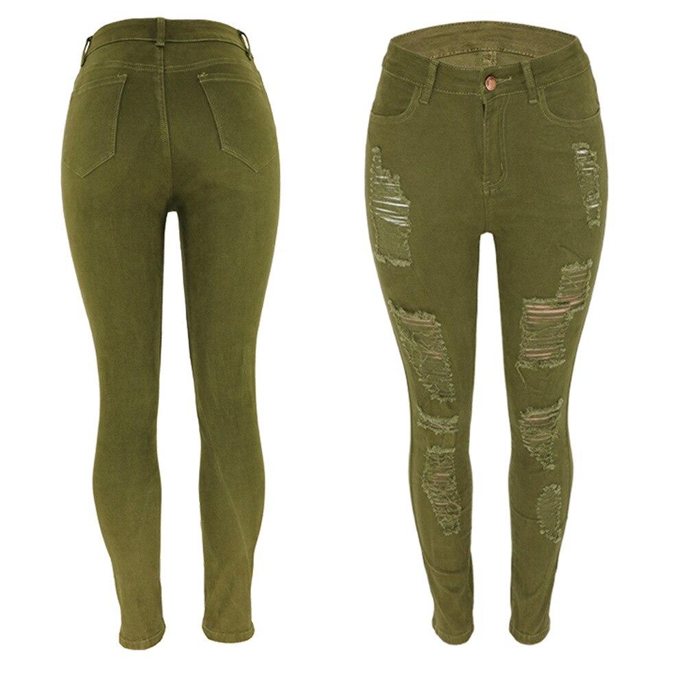 Frühling 2022 Damenmode Hohe Taille Y2k Damen Ripped Hole Slim Jeans Frau Denim Capris Hose Jean Mom Jeans Hose