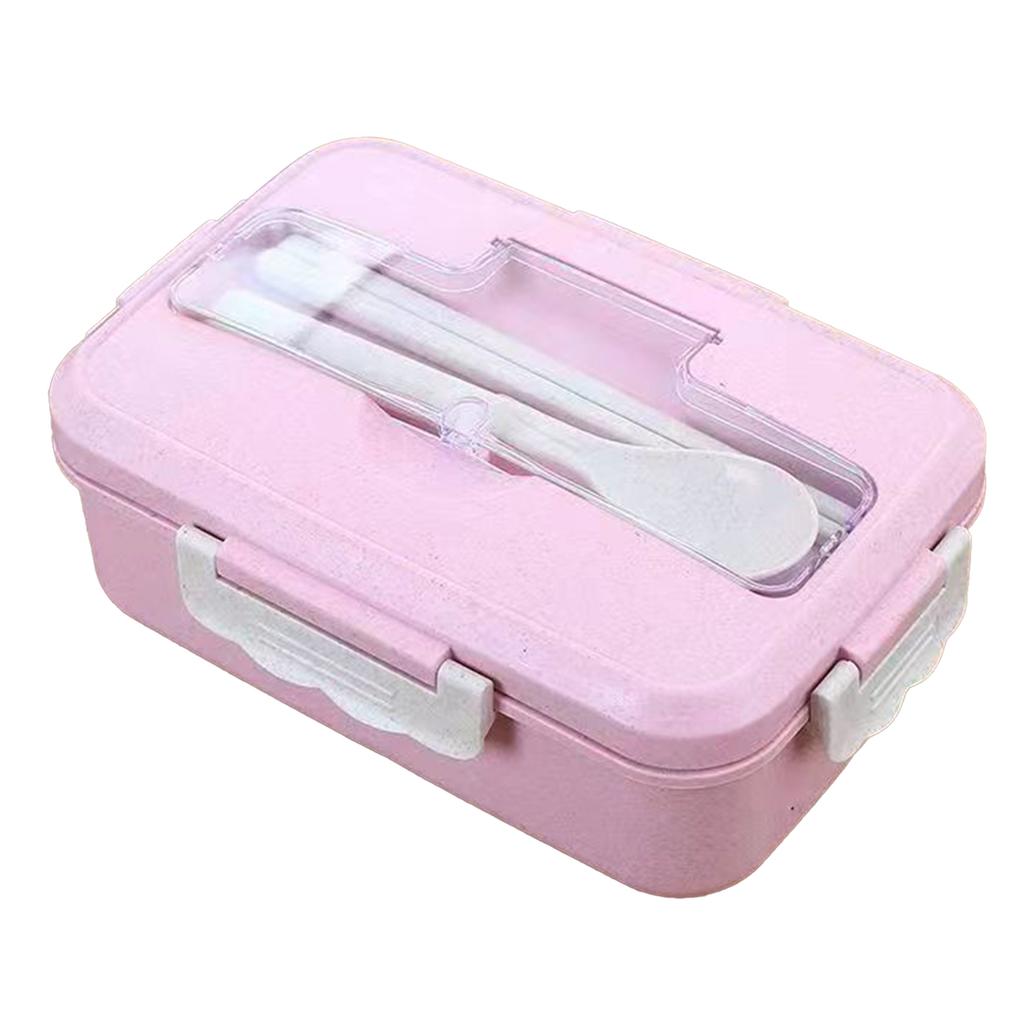 Lunch Box Multi Compartments Environmentally Friendly Portable Bento Box for Student Home School