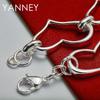 925er Sterlingsilber 8 Zoll Schönes Herzarmband Damen Mode Hochzeitsgeschenk Schmuck Partyzubehör