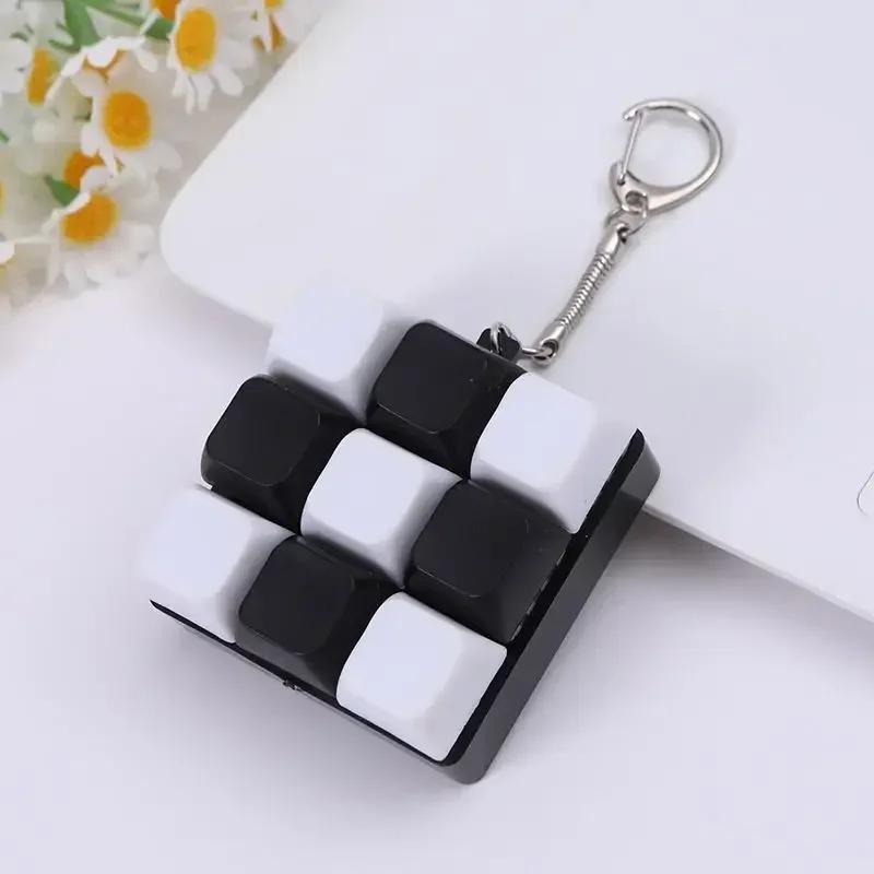 Car keyboard keychain nine key decompression button mute keyboard decompression button keychain toy for children