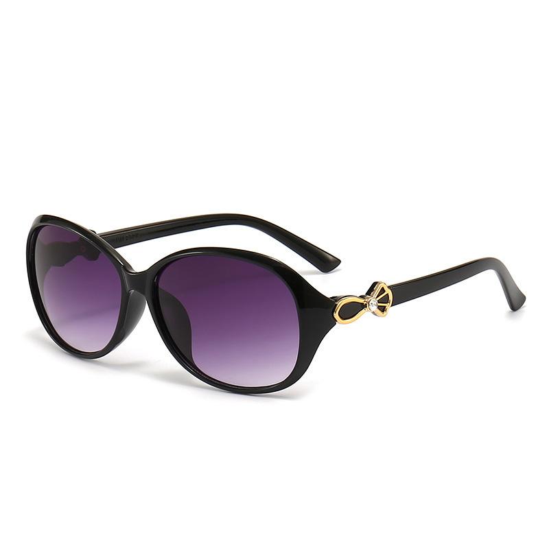 High-End Sunglasses For Women, Fashionable Sunshade, Hanchao Ins Uv Protection With Diamonds, Small Retro.