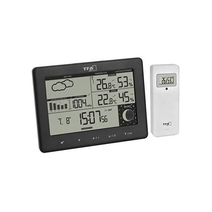 Station Météo - TFA DOSTMANN - 35.1158.01 - Affichage Prévisions - Thermo-hygromètre - 100m Portée