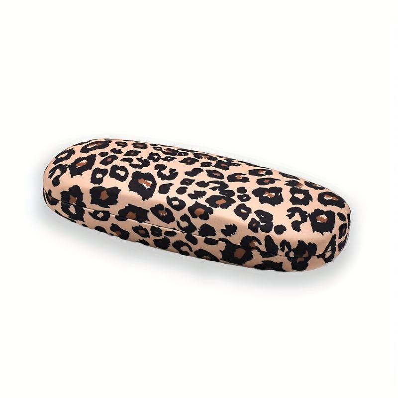 

Leopard Print Hard Eyeglass Case, Protective Rigid Sunglasses Holder for Women, Fashion Travel Glasses Box,Fashion Glasses Case