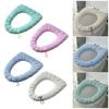 Toilet Seat Cover with Handle Thickened Washable Soft O-shaped Four