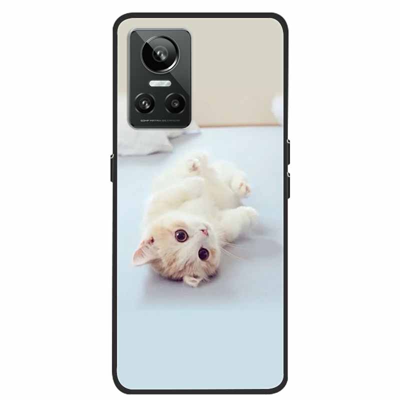 Mobilskal För Realme GT Neo3 Fodral Svart Silikon Mjuk Baksida För Realme GT Neo 3 Mobilskal Fodral RealmeGT G T Neo 3 Coque