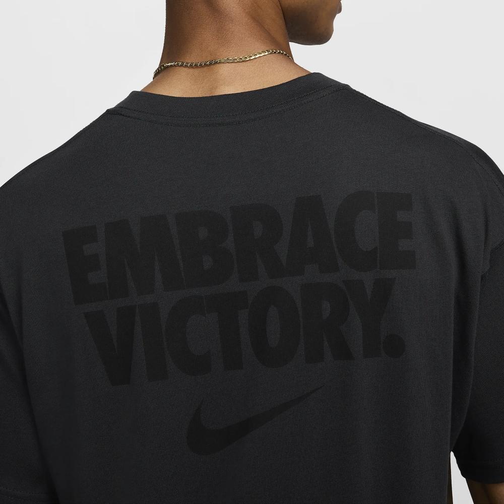 Nike Camiseta de Algodão Casual Solta de Manga Curta Max 90 Sportswear Masculina Tops Preto Escuro Preto HQ2579-045