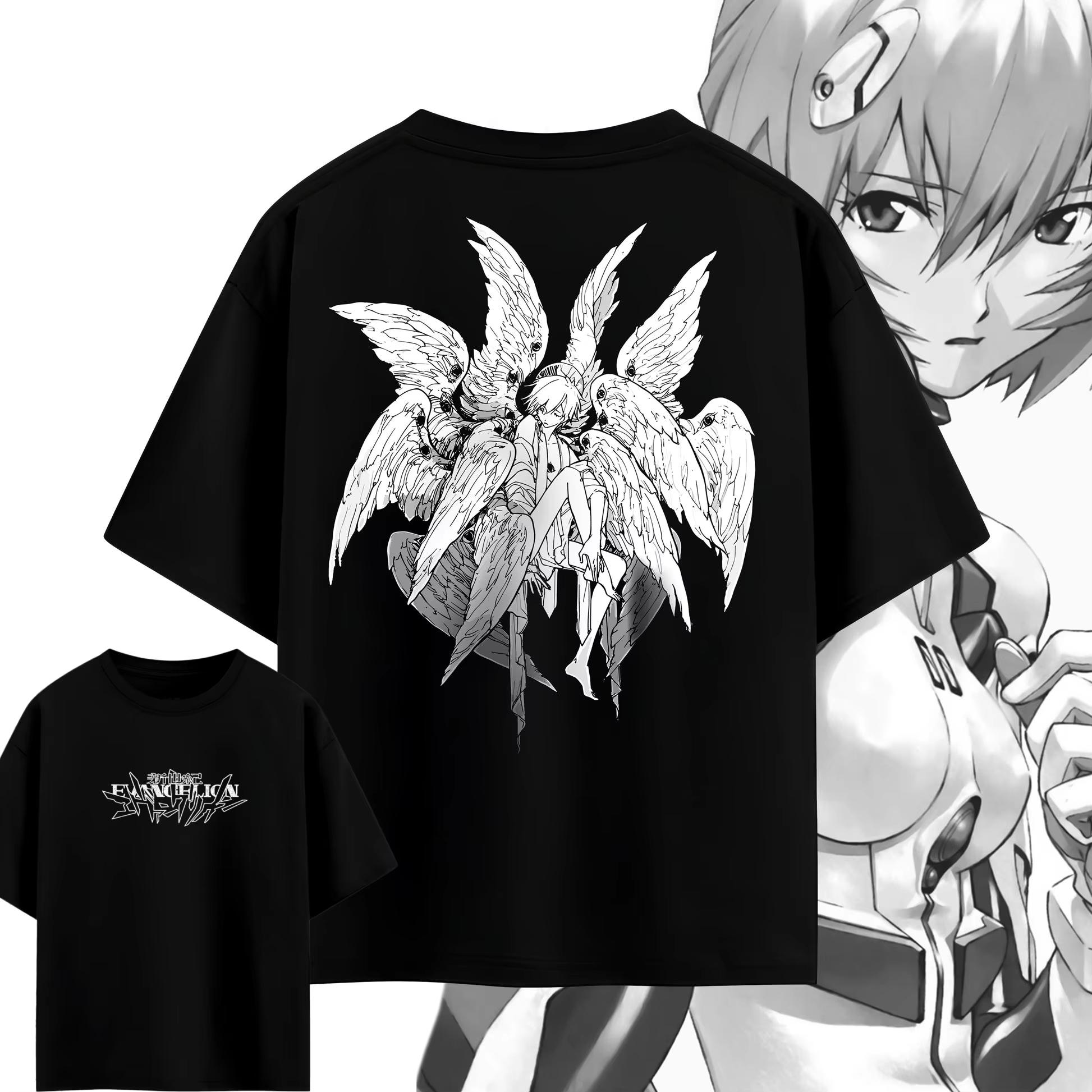 

Neon Genesis Evangelion Anime Gaghiel Rei Ayanami Printed Tshirt Unisexs and Womens Tshirt Unisexs Top Sports Tshirt Unisexs Tee 4XL