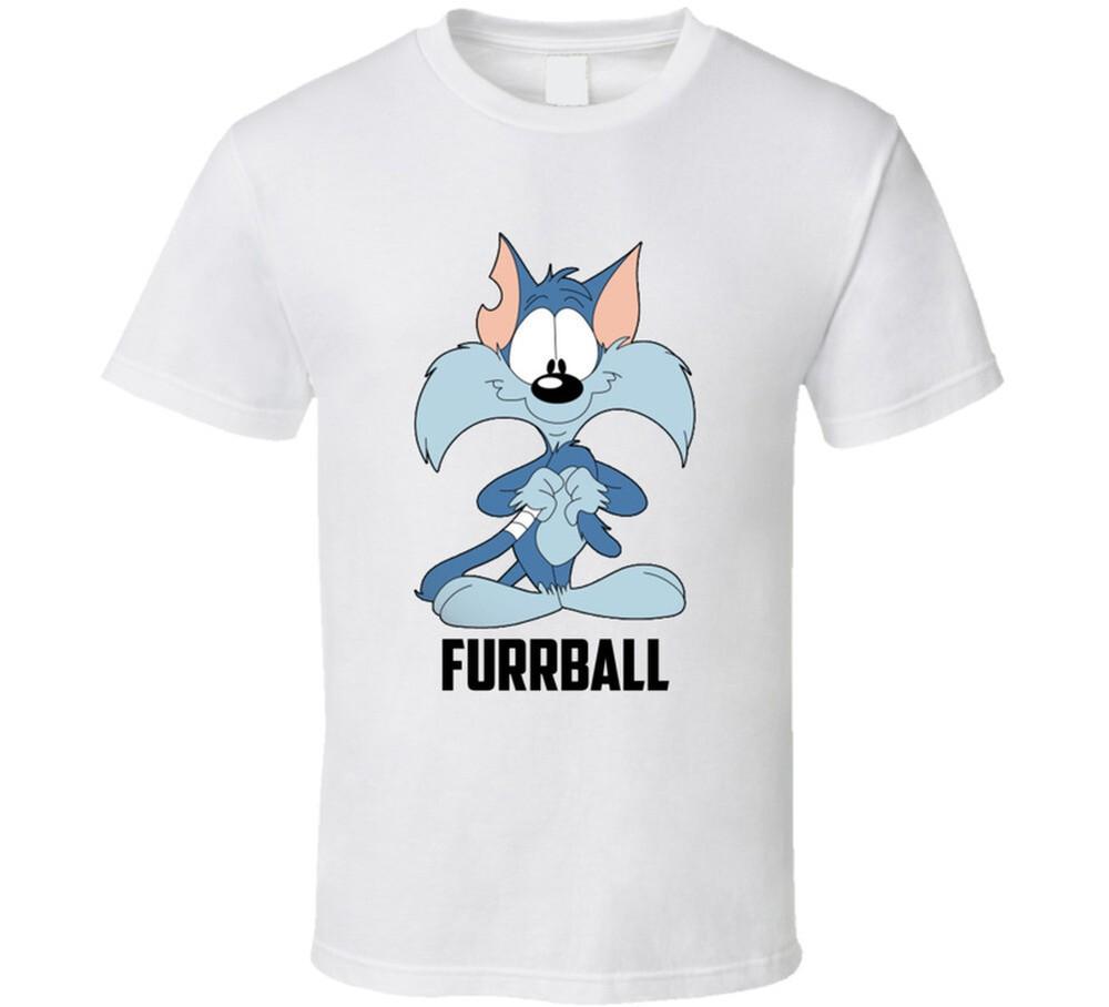 Футболка с персонажем мультфильма Furrball, унисекс L