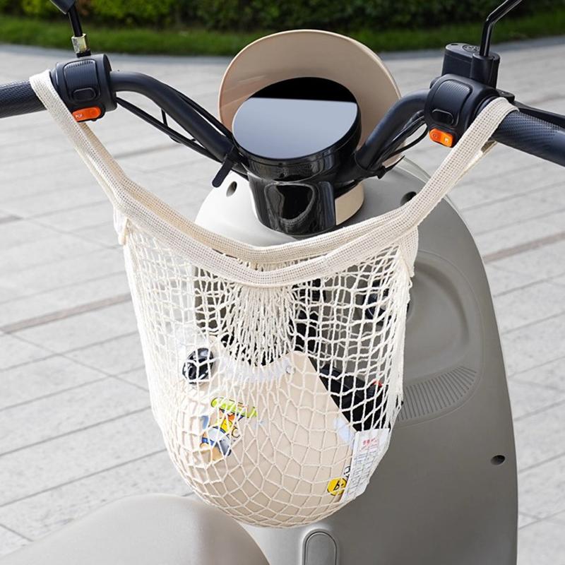 

Motorcycle Helmets Luggage Net Scooter Storage Mesh Bag MTB Cycling Handlebar Tube Hanging Baggage Bag Motorcycle Accessories