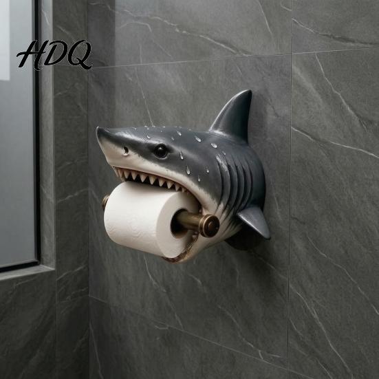 Regalo práctico para calentar el hogar Soporte de pared para rollo de papel higiénico de tortuga marina Impreso en 3D Animal marino Soporte para ambiente húmedo Rollo Impermeable Baño Tissue
