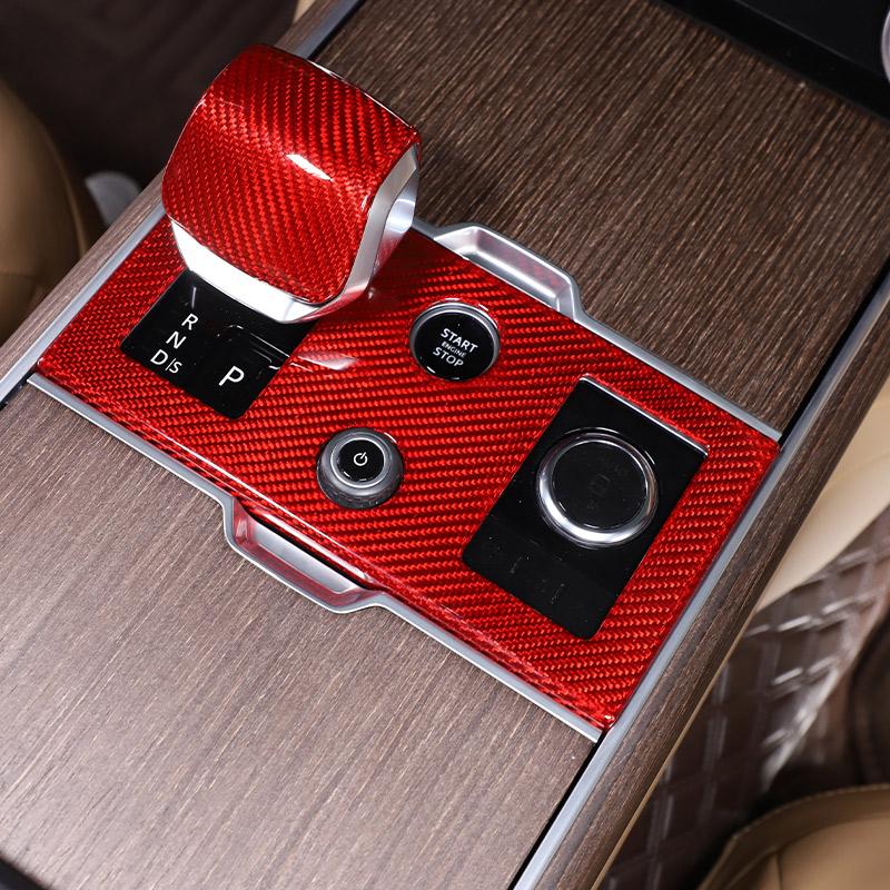 Real Carbon Fiber Car Center Control Shift Panel Frame Decorative Sticker For Range Rover Vogue L460 2025 2025 Car Accessories
