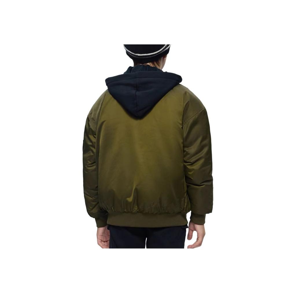 Jordan Modische Kapuzenjacke mit Logo-Print, langärmlig, aus Baumwolle, Kinderjacken, Efeugrün JD2342011GS-002