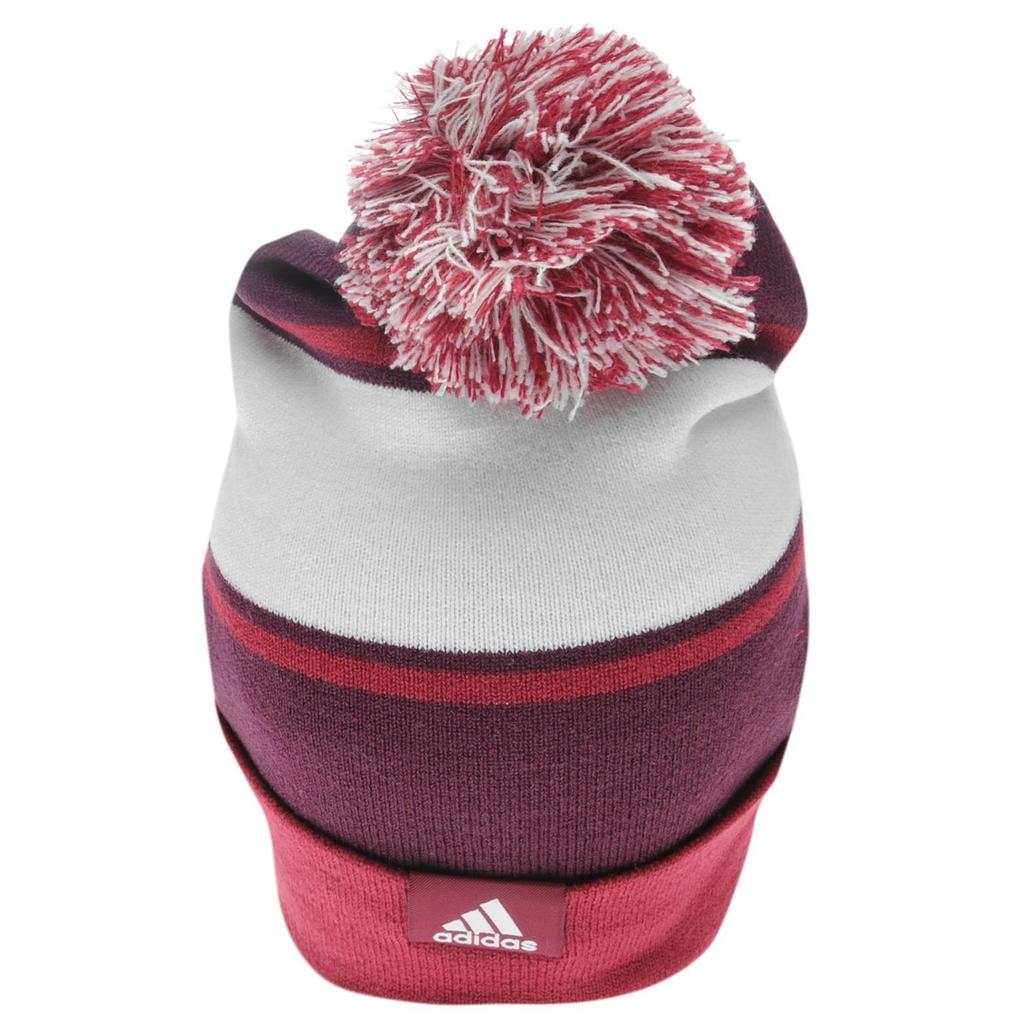 Adidas Linear Loco Bonbon Beanie BQM68 BP5325 Mystery Ruby Knight [Unisex] F17/Red F17/White (Japan OSFZ-Free Size)
