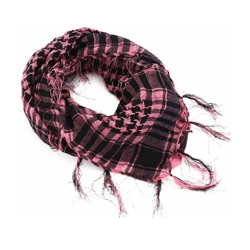 123Pcs Tactical Keffiyeh Shemagh Arab Scarf Shawl Neck Cover Head Wrap Cotton Winter Scarves Men'S Outdoor Hiking Shawl
