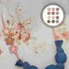 100PCS Flat-back Clothing Button Bohemian Style Sewing Button Flower Wooden Buttons  Clothing Sewing