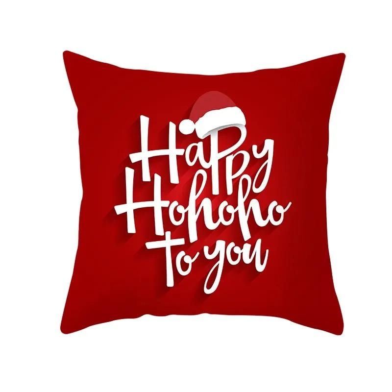 

Наволочки с рождественской тематикой Аксессуары для автомобиля Офис Санта-Клаус Гостевые диваны Домашние наволочки 40x40cm