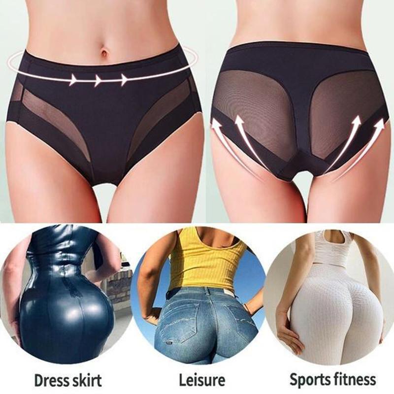 Hohe Elastische Atmungsaktive Slips Frauen Nahtlose Butt Lifter Höschen Shapers Abnehmen Hip Enhancer Shapewear