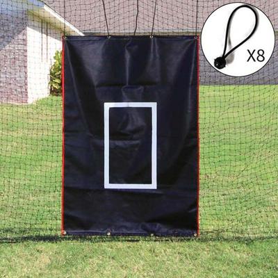 Baseball Pitching Backstop with Strike Zone Softball Hitting Equipment Outdoor Easy Installation