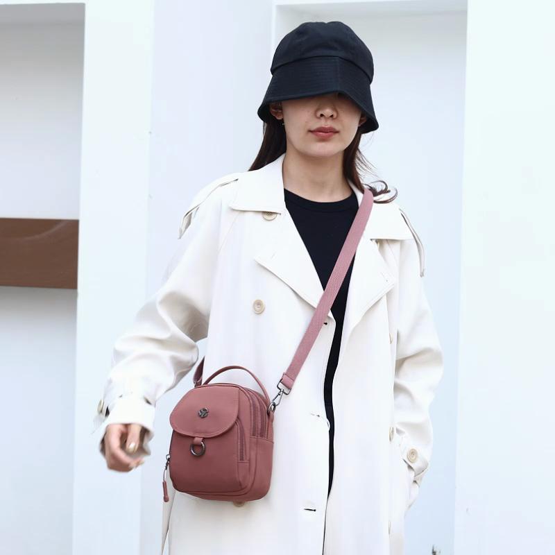 Mobile Phone Bag Mother Shoulder Bag Women's Small Handbag Solid Color Crossbody Bag