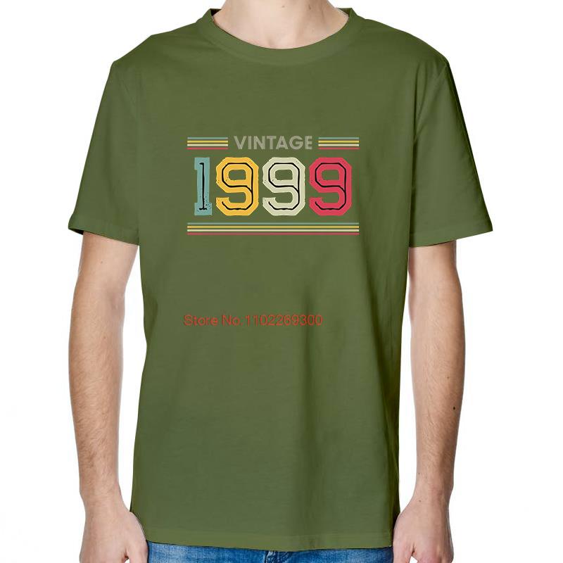 Fashion Birthday Gift TShirt 1999 Vintage Retro T Shirt Unisex Tees Tops Cotton Short Sleeve TShirts Streetwear Print T Shirt