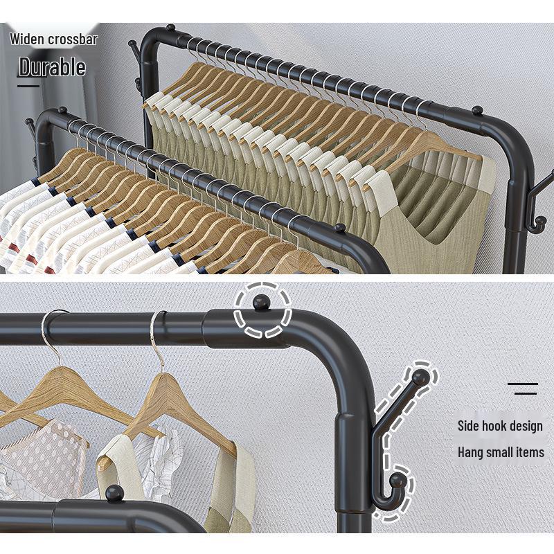 Multifunctional Indoor Clothes Drying Rack - Floor-Standing Balcony Coat Hanger