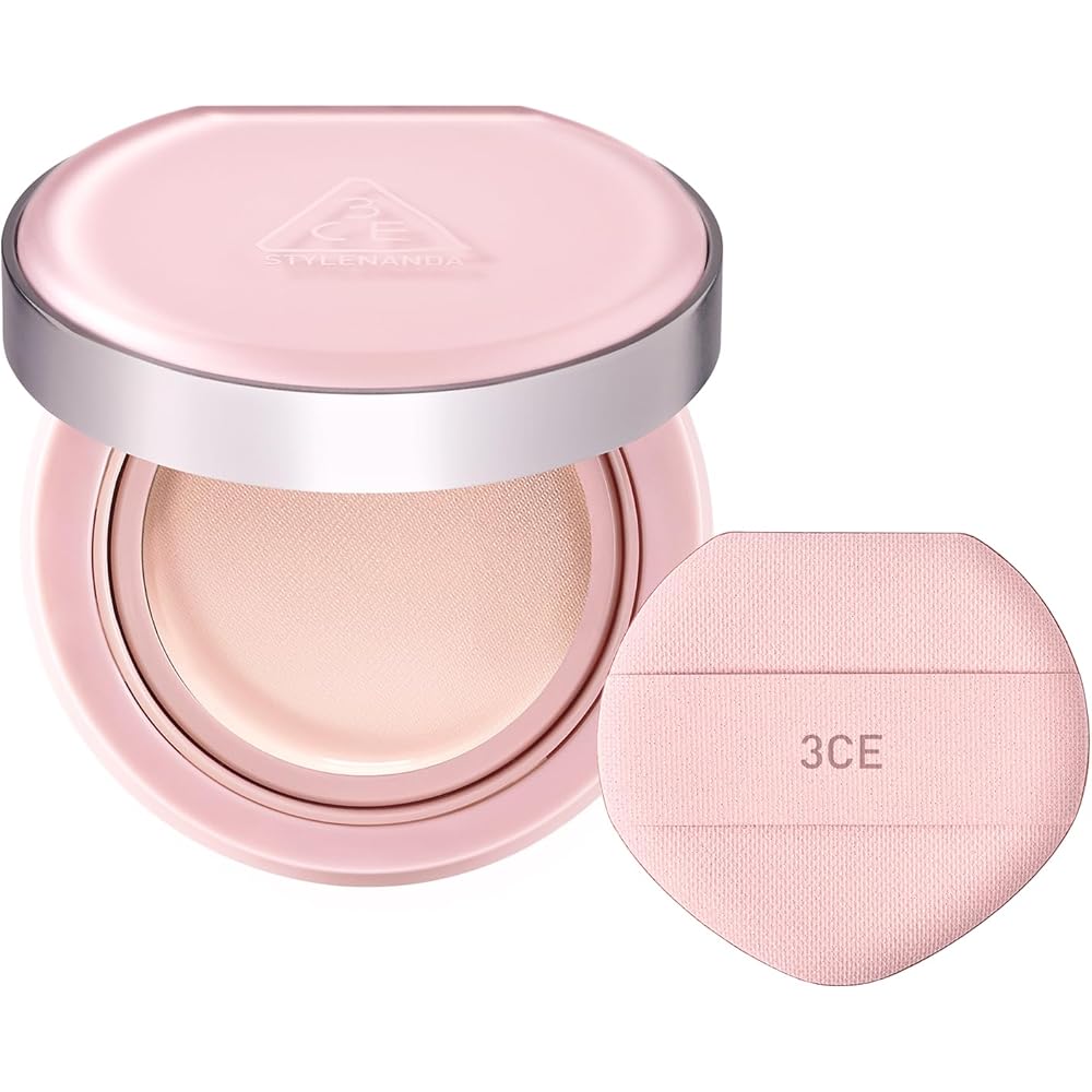 3CE Fitting Mesh Cushion P01 Bright Pink 82% Serum Infused Semi-Matte UV Protection Cushion Foundation
