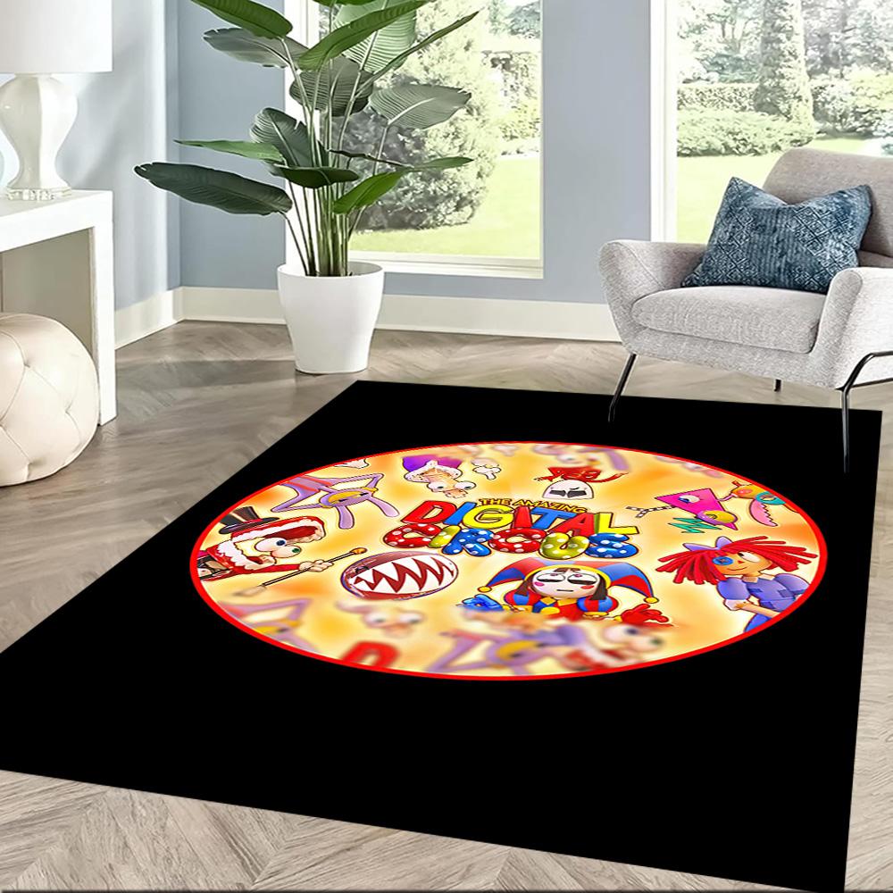 Digital Circus Area Rug Suitable For Outdoor Game Room Dormitory Study Room Antislip Rug Anime Office Decor Best For Christmas