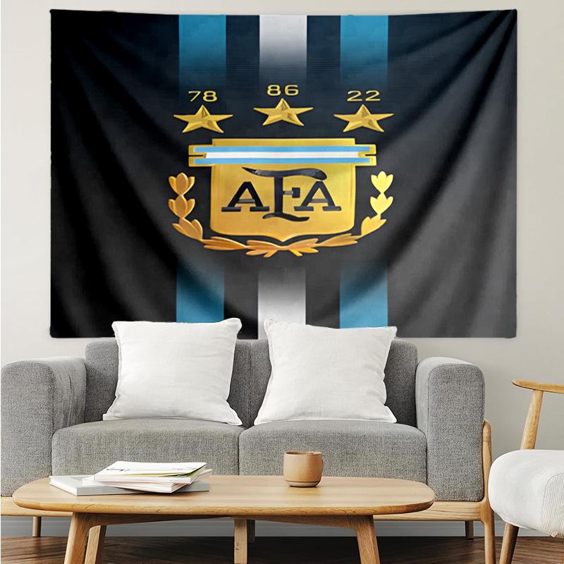Argentina Football Club Printed Printed Tapestry, for Bedroom,Livingroom, Dormitory, Large Wall Decor, Fabric Decor Fan Birthday Gifts