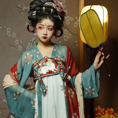 Hanfu Girl Chinese Style Cloth Summer Dress Antique Tang Suit Super Fairy Costume Dress Little Girl Mermaid Princess Skirt Undergarment